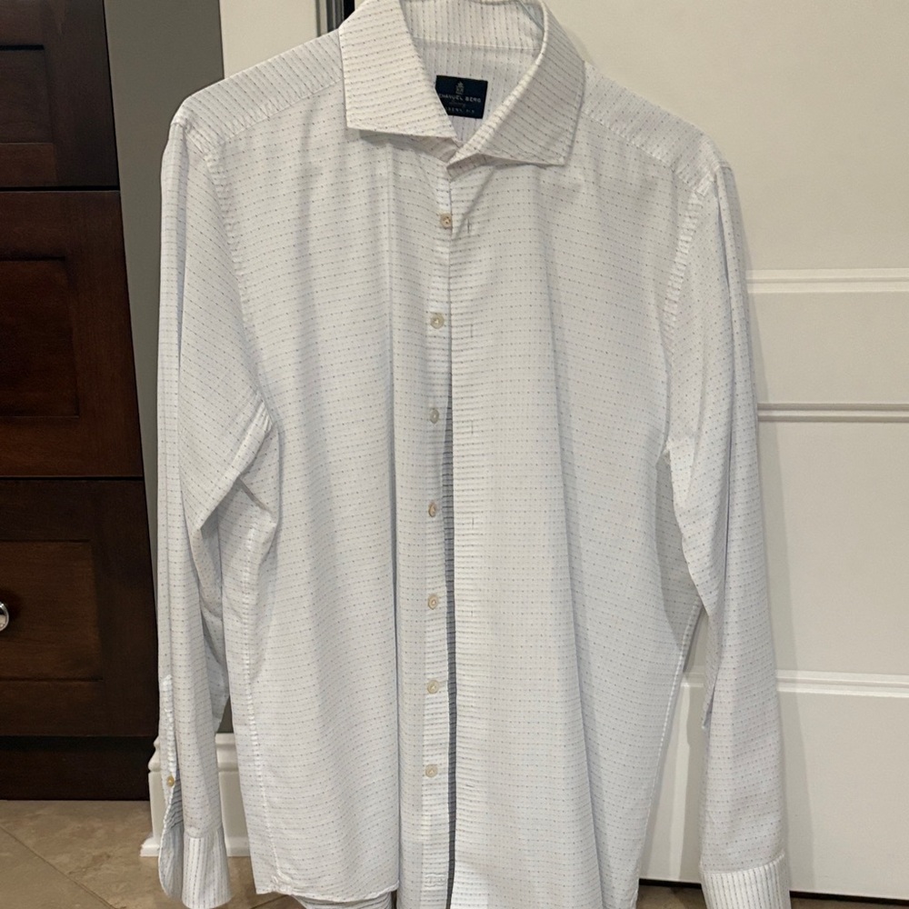 Elegant White Dress Shirt for Men